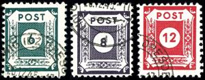 Soviet Sector of Germany 6, 8 and 12 Pfg., ... 