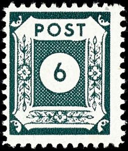 Soviet Sector of Germany 6 Pfg numerals, ... 