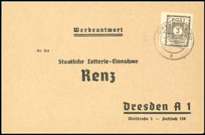 Soviet Sector of Germany 3 Pfg. Numeral ... 