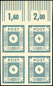 Soviet Sector of Germany 4 Pfg. Numeral, ... 