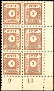 Soviet Sector of Germany 3 Pfg. Numeral, ... 