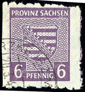 Soviet Sector of Germany 6 Pfg. Coat of ... 