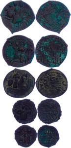 Coins Islam Seljuks from Rum. Lot of five Æ ... 