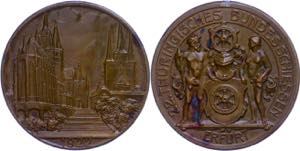 Medallions Germany after 1900 Erford, bronze ... 