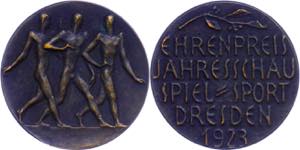 Medallions Germany after 1900 Dresden, cast ... 