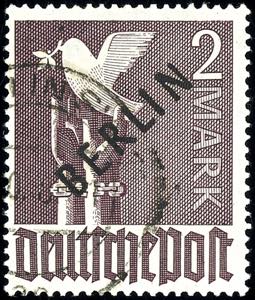 Berlin 2 Mark black overprint, overprint ... 