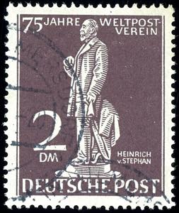 Berlin 2 Mark \75 years Universal Postal ... 