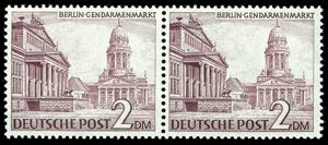 Berlin 2 Mark buildings, horizontal pair, ... 