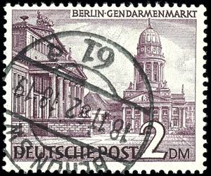 Berlin 2 Mark Bauten, Wz. 1X (fallend), ... 