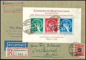 Berlin Souvenir sheets issue \monetary ... 