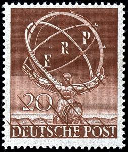 Berlin 20 penny \ERP\, perforated proof ... 