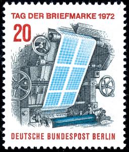 Berlin 20 Pfennig Tag der Briefmarke 1972, ... 