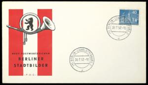 Berlin FDC 40 penny Berlin town pictures on ... 