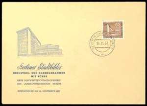 Berlin FDC 60 penny Berlin town pictures on ... 