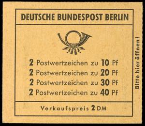 Stamp Booklet Berlin Stamp booklet ... 