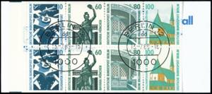 Stamp Booklet Berlin 1989, places of ... 