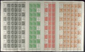 Stamp Booklet Sheet 1952, Berlin buildings, ... 