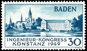 Baden 30 Pfg engineer-congress, type Ii, in ... 