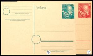 Federation Postal Stationary 1949, 10 and 20 ... 
