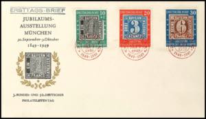 Federation 10 - 30 Pfg. 100 years of stamps ... 