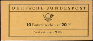 Stamp booklet Stamp booklet Bach, thickly ... 
