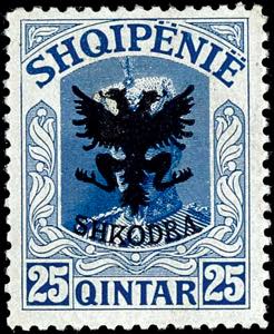 Albania 1920, 1 Quart 50 Quart postal stamps ... 