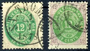 Danish West Indies 1876, 12 C. Lilac / ... 