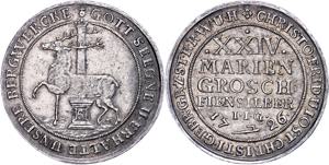 Stolberg County 24 Marian penny, 1726, ... 