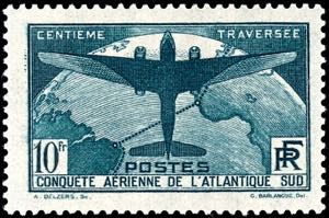 France 1, 50 Fr. And 10 Fr. Ocean flight, ... 