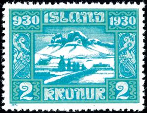Iceland 1930, 3 A. - 10 Kr. Althing, ... 