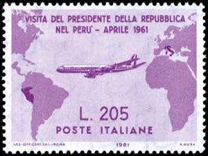 Italy 1961, 205 L. Gronchi, bright violet, ... 