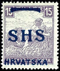 Jugoslavia 1918, provisional postage stamps ... 