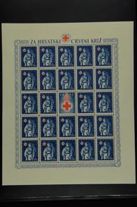 Croatia 1942, 1, 50 K. - 13 K. Red ... 