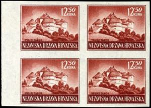 Croatia 1943 / 1944, 12, 50 Kuna landscapes, ... 
