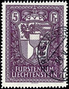 Liechtenstein National coat of arms 5 Fr. ... 