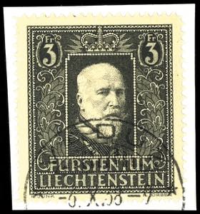 Liechtenstein 1938, 3 Fr. \Death from ... 