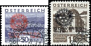 Austria 10 Gr. To 1 S. Rotary, 6 values ... 