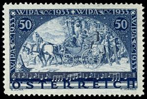 Austria 1933, 50+50 g WIPA-stamp, in perfect ... 
