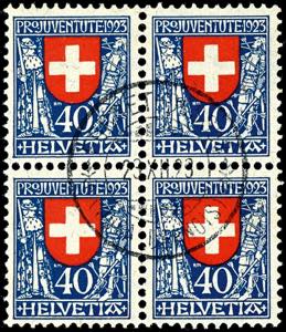 Switzerland 1923, 5 Rp to 40 Rp Pro ... 