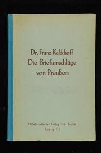 Literature - Altdeutschland Kalckhoff, Fr., ... 