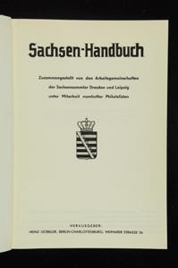 Literature - Altdeutschland Saxony handbook. ... 