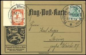 Airmail Rhein-Main 1912, airmail on the ... 