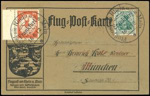 Airmail Rhein-Main 1912, airmail on the ... 
