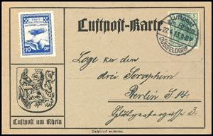 Zeppelinpost nach Sieger 1913, Luftpost am ... 