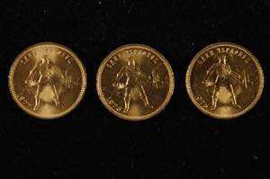 Gold Coin Collections Russia, 3 x 10 Rouble ... 