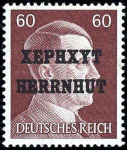 Herrnhut 1-60 Pfg. Hitler, unused, only 80 ... 