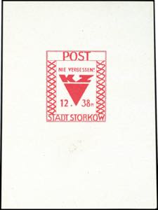 Storkow Souvenir sheets issue \Victim of ... 