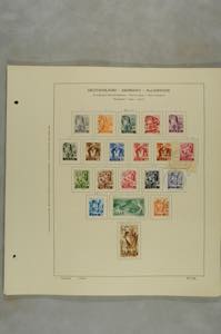 Saar 1947 - 1959, cancelled collection with ... 
