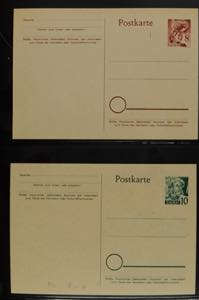 Postal Stationary French Zone 1949, postal ... 