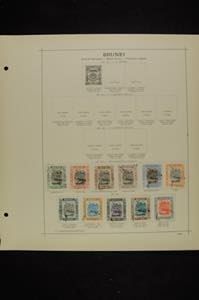 Brunei 1907 - 1922, cancelled collection ... 